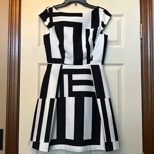 Kate Spade black and white print dress